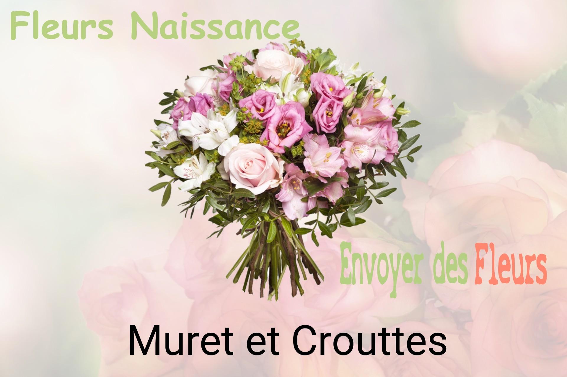 Bouquet de fleurs de naissance livré à Muret-et-Crouttes