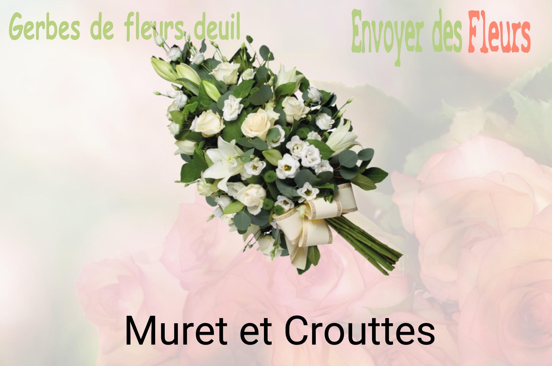 Gerbe de fleurs de deuil livrée à Muret-et-Crouttes